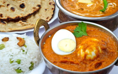 Tomato and egg curry