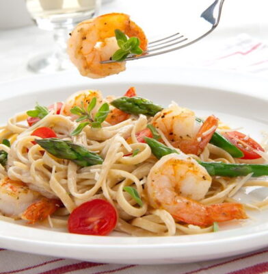 Shrimp linguine is an easy pasta recipe and a 30 minute meal.