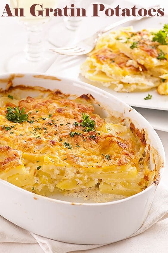 Elegant au gratin potatoes, a perfect recipe for entertaining.