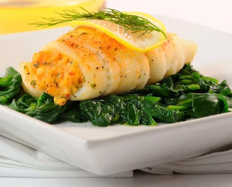 baked stuffed sole