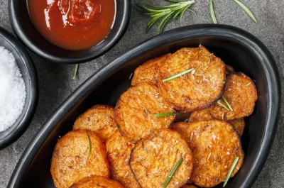 baked sweet potato chips