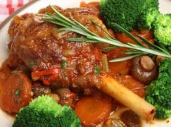 Braised Lamb Shanks Plate