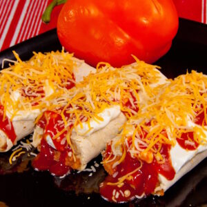 Mexican Beef and Cheese Burritos