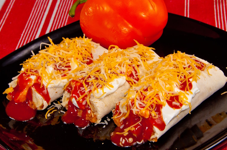Mexican Beef and Cheese Burritos