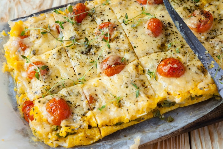 Cheesy Baked Polenta