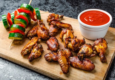 Chicken wings in soy sauce