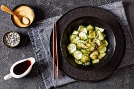 Soy and Ginger salad dressing.