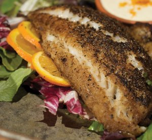 Blackened Grouper With Orange Remoulade