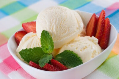 Homemade ice cream
