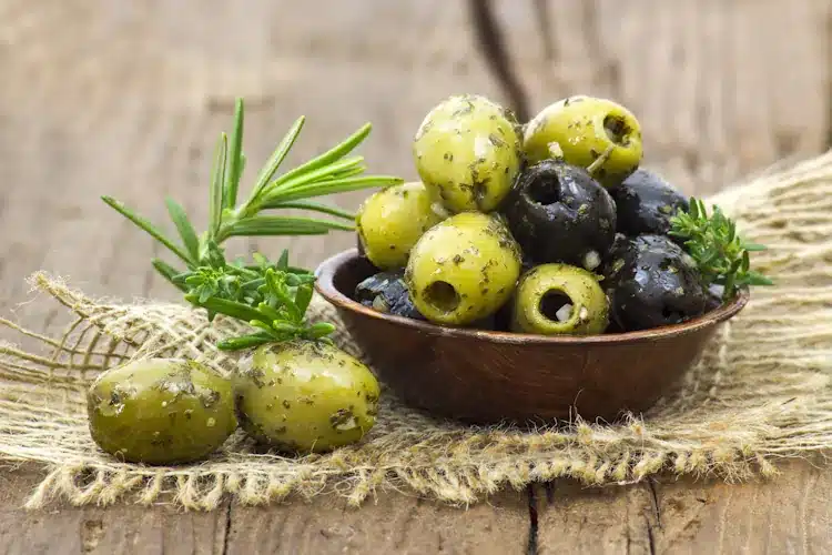 marinated olives