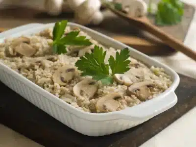 mushroom barley casserole