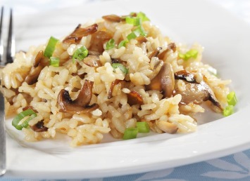 mushroom baked rice