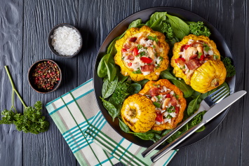 Stuffed Pattypan Squash Recipe Stuffed With Rice And Mushrooms Cookingnook Com,Wild Violet