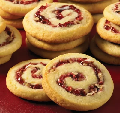 raspberry pinwheel cookies