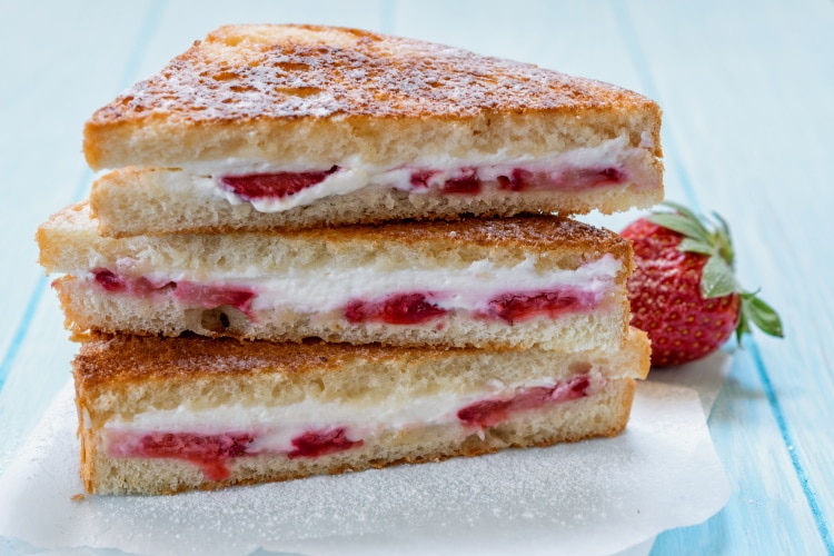 strawberry stuffed French toast