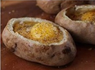 egg stuffed baked potatoes
