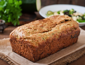 Whole baked zucchini bread